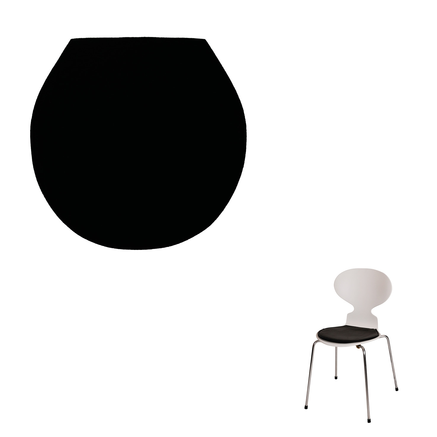 Nicht Wendbare Luxus Sitzkissen Mit Hallingdal 65 Stoff Fur Den Ameisen Stuhl Modell 3100 3101 Von Arne Jacobsen